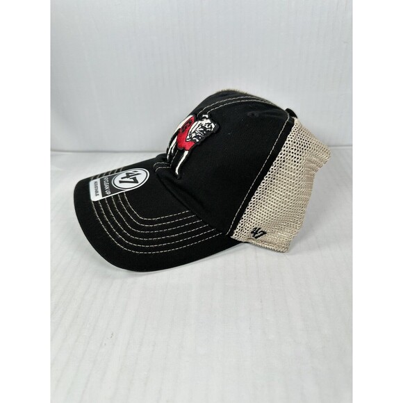 Georgia Bulldogs '47 Brand Black Trawler Clean Up Adjustable Trucker Hat Cap NEW - Picture 2 of 3